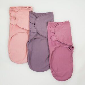 ComfyCubs - Pink & Purple Swaddle Sleep Sacks (x3)